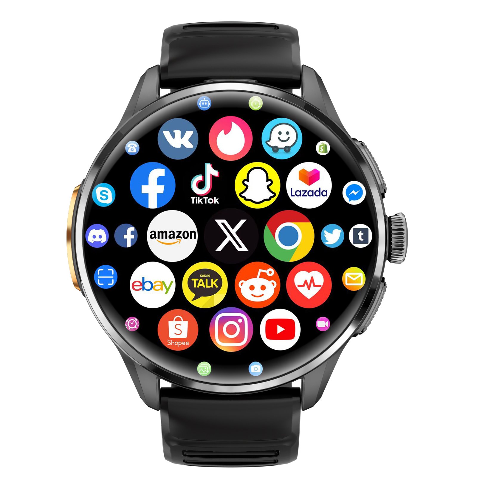 YES Power Link Pro 4G Android Smartwatch – 3GB+32GB, Rotating Camera & SIM Support